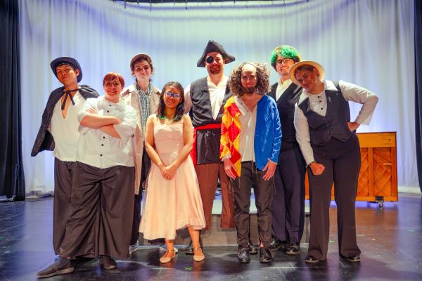 For more than half a century, the MIT Music Theatre Guild has put on memorable performances that involve students from every part of campus. Here, the cast of “The Fantasticks” pose for a group photo.