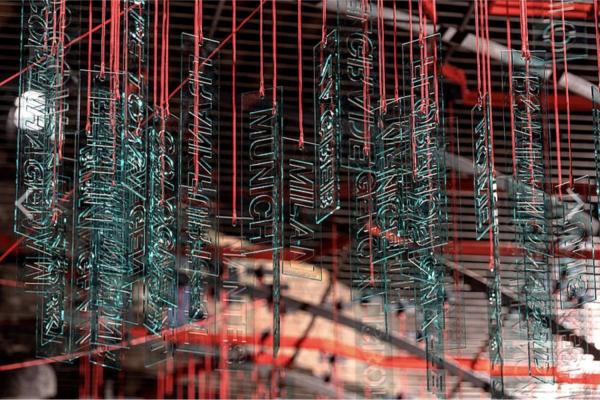 The 2023 biennale features work by many MIT faculty, students, and alumni, including "The BLACK City Astrolabe: A Constellation of African Diasporic Women" (detail), by Andrea Avezzù.