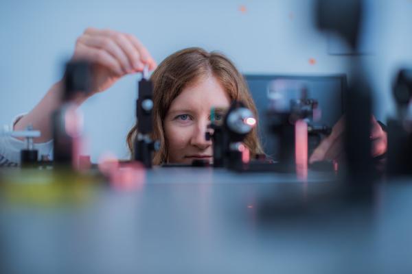 Kristina Monakhova, an MIT-Boeing Distinguished Postdoctoral Fellow in MIT's Department of Electrical Engineering and Computer Science, creates cameras and microscopes that produce information-dense images to be used by algorithms. 