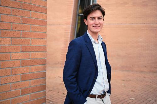 Immunology research, public health service, and art history have all been part of senior Julian Zulueta’s journey as an aspiring physician-scientist.